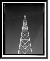 Historic Framed Print, Naval Ordnance Test Station Inyokern, Randsburg Wash Facility Target Test Towers, Tower Road, China Lake vicinity, Kern County, CA - 10,  17-7/8" x 21-7/8"