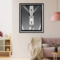 Historic Framed Print, Naval Ordnance Test Station Inyokern, Randsburg Wash Facility Target Test Towers, Tower Road, China Lake vicinity, Kern County, CA - 11,  17-7/8" x 21-7/8"