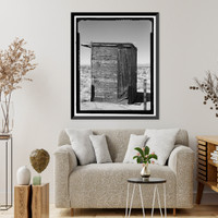 Historic Framed Print, Naval Ordnance Test Station Inyokern, Randsburg Wash Facility Target Test Towers, Tower Road, China Lake vicinity, Kern County, CA - 16,  17-7/8" x 21-7/8"