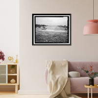 Historic Framed Print, Andersen Air Force Base, Northwest Field, Ritidian Point, Northwestern End of Island Guam, Yigo, Guam County, GU,  17-7/8" x 21-7/8"