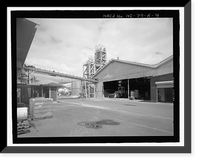 Historic Framed Print, Kahului Cannery, Plant No. 28, Cannery Building and Dryer House/Feed Storage Building, 120 Kane Street, Kahului, Maui County, HI - 4,  17-7/8" x 21-7/8"