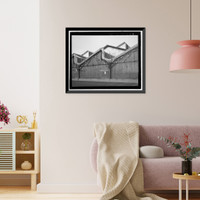 Historic Framed Print, Kahului Cannery, Plant No. 28, Cannery Building and Dryer House/Feed Storage Building, 120 Kane Street, Kahului, Maui County, HI - 7,  17-7/8" x 21-7/8"