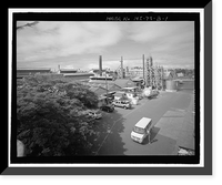Historic Framed Print, Kahului Cannery, Plant No. 28, Boiler House, Sheet Metal and Electrical Shops, 120 Kane Street, Kahului, Maui County, HI,  17-7/8" x 21-7/8"