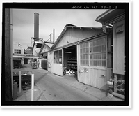 Historic Framed Print, Kahului Cannery, Plant No. 28, Boiler House, Sheet Metal and Electrical Shops, 120 Kane Street, Kahului, Maui County, HI - 3,  17-7/8" x 21-7/8"
