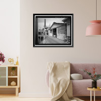 Historic Framed Print, Kahului Cannery, Plant No. 28, Boiler House, Sheet Metal and Electrical Shops, 120 Kane Street, Kahului, Maui County, HI - 3,  17-7/8" x 21-7/8"