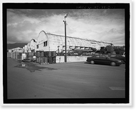 Historic Framed Print, Kahului Cannery, Quonset Hut Grouping, 120 Kane Street, Kahului, Maui County, HI,  17-7/8" x 21-7/8"