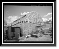 Historic Framed Print, Kahului Cannery, Quonset Hut Grouping, 120 Kane Street, Kahului, Maui County, HI - 2,  17-7/8" x 21-7/8"