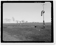 Historic Framed Print, POW-3 Distant Early Warning Line Station, Bullen Point, Prudhoe Bay vicinity, North Slope Borough, AK,  17-7/8" x 21-7/8"