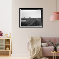 Historic Framed Print, POW-3 Distant Early Warning Line Station, Bullen Point, Prudhoe Bay vicinity, North Slope Borough, AK - 2,  17-7/8" x 21-7/8"