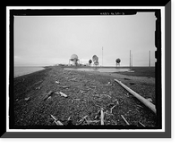Historic Framed Print, POW-3 Distant Early Warning Line Station, Bullen Point, Prudhoe Bay vicinity, North Slope Borough, AK - 3,  17-7/8" x 21-7/8"