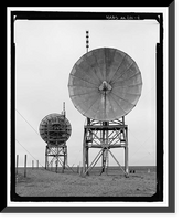 Historic Framed Print, POW-3 Distant Early Warning Line Station, Bullen Point, Prudhoe Bay vicinity, North Slope Borough, AK - 4,  17-7/8" x 21-7/8"