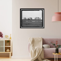 Historic Framed Print, POW-3 Distant Early Warning Line Station, Bullen Point, Prudhoe Bay vicinity, North Slope Borough, AK - 5,  17-7/8" x 21-7/8"