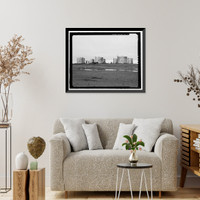 Historic Framed Print, POW-3 Distant Early Warning Line Station, Bullen Point, Prudhoe Bay vicinity, North Slope Borough, AK - 5,  17-7/8" x 21-7/8"