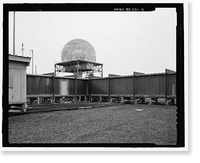 Historic Framed Print, POW-3 Distant Early Warning Line Station, Bullen Point, Prudhoe Bay vicinity, North Slope Borough, AK - 9,  17-7/8" x 21-7/8"