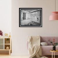 Historic Framed Print, POW-3 Distant Early Warning Line Station, Bullen Point, Prudhoe Bay vicinity, North Slope Borough, AK - 16,  17-7/8" x 21-7/8"