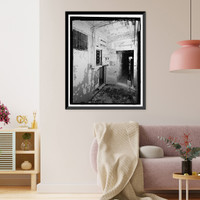 Historic Framed Print, POW-3 Distant Early Warning Line Station, Bullen Point, Prudhoe Bay vicinity, North Slope Borough, AK - 18,  17-7/8" x 21-7/8"