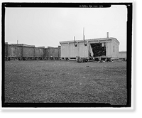 Historic Framed Print, POW-3 Distant Early Warning Line Station, Bullen Point, Prudhoe Bay vicinity, North Slope Borough, AK - 20,  17-7/8" x 21-7/8"