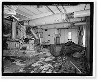 Historic Framed Print, POW-3 Distant Early Warning Line Station, Bullen Point, Prudhoe Bay vicinity, North Slope Borough, AK - 22,  17-7/8" x 21-7/8"