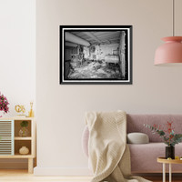 Historic Framed Print, POW-3 Distant Early Warning Line Station, Bullen Point, Prudhoe Bay vicinity, North Slope Borough, AK - 23,  17-7/8" x 21-7/8"