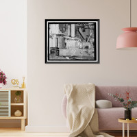 Historic Framed Print, POW-3 Distant Early Warning Line Station, Bullen Point, Prudhoe Bay vicinity, North Slope Borough, AK - 25,  17-7/8" x 21-7/8"