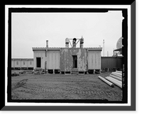 Historic Framed Print, POW-3 Distant Early Warning Line Station, Bullen Point, Prudhoe Bay vicinity, North Slope Borough, AK - 31,  17-7/8" x 21-7/8"