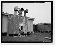 Historic Framed Print, POW-3 Distant Early Warning Line Station, Bullen Point, Prudhoe Bay vicinity, North Slope Borough, AK - 32,  17-7/8" x 21-7/8"