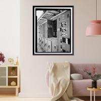 Historic Framed Print, POW-3 Distant Early Warning Line Station, Bullen Point, Prudhoe Bay vicinity, North Slope Borough, AK - 34,  17-7/8" x 21-7/8"