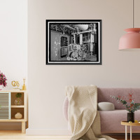 Historic Framed Print, POW-3 Distant Early Warning Line Station, Bullen Point, Prudhoe Bay vicinity, North Slope Borough, AK - 35,  17-7/8" x 21-7/8"