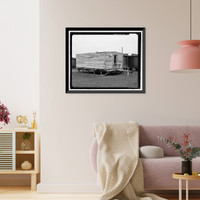 Historic Framed Print, POW-3 Distant Early Warning Line Station, Bullen Point, Prudhoe Bay vicinity, North Slope Borough, AK - 36,  17-7/8" x 21-7/8"