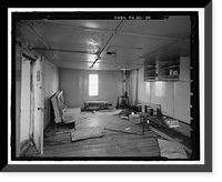 Historic Framed Print, POW-3 Distant Early Warning Line Station, Bullen Point, Prudhoe Bay vicinity, North Slope Borough, AK - 39,  17-7/8" x 21-7/8"