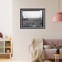 Historic Framed Print, POW-3 Distant Early Warning Line Station, Bullen Point, Prudhoe Bay vicinity, North Slope Borough, AK - 41,  17-7/8" x 21-7/8"