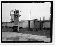 Historic Framed Print, POW-3 Distant Early Warning Line Station, Bullen Point, Prudhoe Bay vicinity, North Slope Borough, AK - 42,  17-7/8" x 21-7/8"