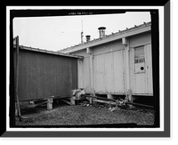 Historic Framed Print, POW-3 Distant Early Warning Line Station, Bullen Point, Prudhoe Bay vicinity, North Slope Borough, AK - 43,  17-7/8" x 21-7/8"