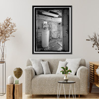 Historic Framed Print, POW-3 Distant Early Warning Line Station, Bullen Point, Prudhoe Bay vicinity, North Slope Borough, AK - 49,  17-7/8" x 21-7/8"