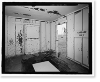 Historic Framed Print, POW-3 Distant Early Warning Line Station, Bullen Point, Prudhoe Bay vicinity, North Slope Borough, AK - 53,  17-7/8" x 21-7/8"