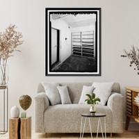 Historic Framed Print, POW-3 Distant Early Warning Line Station, Bullen Point, Prudhoe Bay vicinity, North Slope Borough, AK - 55,  17-7/8" x 21-7/8"