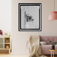 Historic Framed Print, POW-3 Distant Early Warning Line Station, Bullen Point, Prudhoe Bay vicinity, North Slope Borough, AK - 59,  17-7/8" x 21-7/8"