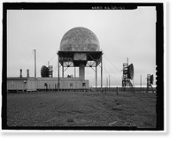 Historic Framed Print, POW-3 Distant Early Warning Line Station, Bullen Point, Prudhoe Bay vicinity, North Slope Borough, AK - 61,  17-7/8" x 21-7/8"