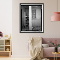 Historic Framed Print, POW-3 Distant Early Warning Line Station, Bullen Point, Prudhoe Bay vicinity, North Slope Borough, AK - 67,  17-7/8" x 21-7/8"