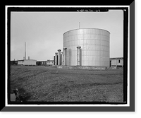 Historic Framed Print, POW-3 Distant Early Warning Line Station, Bullen Point, Prudhoe Bay vicinity, North Slope Borough, AK - 69,  17-7/8" x 21-7/8"
