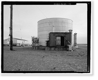 Historic Framed Print, POW-3 Distant Early Warning Line Station, Bullen Point, Prudhoe Bay vicinity, North Slope Borough, AK - 70,  17-7/8" x 21-7/8"