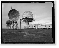 Historic Framed Print, POW-3 Distant Early Warning Line Station, Bullen Point, Prudhoe Bay vicinity, North Slope Borough, AK - 74,  17-7/8" x 21-7/8"
