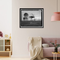 Historic Framed Print, POW-3 Distant Early Warning Line Station, Bullen Point, Prudhoe Bay vicinity, North Slope Borough, AK - 74,  17-7/8" x 21-7/8"