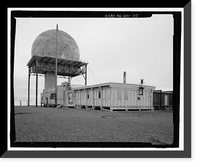 Historic Framed Print, POW-3 Distant Early Warning Line Station, Bullen Point, Prudhoe Bay vicinity, North Slope Borough, AK - 75,  17-7/8" x 21-7/8"