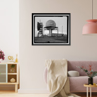 Historic Framed Print, POW-3 Distant Early Warning Line Station, Bullen Point, Prudhoe Bay vicinity, North Slope Borough, AK - 77,  17-7/8" x 21-7/8"