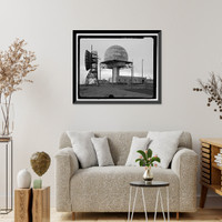 Historic Framed Print, POW-3 Distant Early Warning Line Station, Bullen Point, Prudhoe Bay vicinity, North Slope Borough, AK - 77,  17-7/8" x 21-7/8"