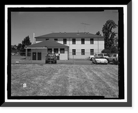 Historic Framed Print, Mare Island Naval Shipyard, Guard House & Barracks, Railroad Avenue near Eighteenth Street, Vallejo, Solano County, CA - 11,  17-7/8" x 21-7/8"