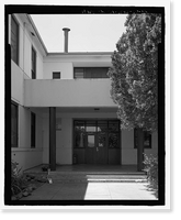 Historic Framed Print, Mare Island Naval Shipyard, Guard House & Barracks, Railroad Avenue near Eighteenth Street, Vallejo, Solano County, CA - 12,  17-7/8" x 21-7/8"