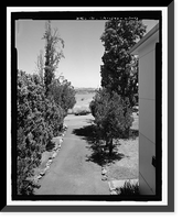 Historic Framed Print, Mare Island Naval Shipyard, Guard House & Barracks, Railroad Avenue near Eighteenth Street, Vallejo, Solano County, CA - 13,  17-7/8" x 21-7/8"