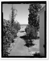 Historic Framed Print, Mare Island Naval Shipyard, Guard House & Barracks, Railroad Avenue near Eighteenth Street, Vallejo, Solano County, CA - 13,  17-7/8" x 21-7/8"